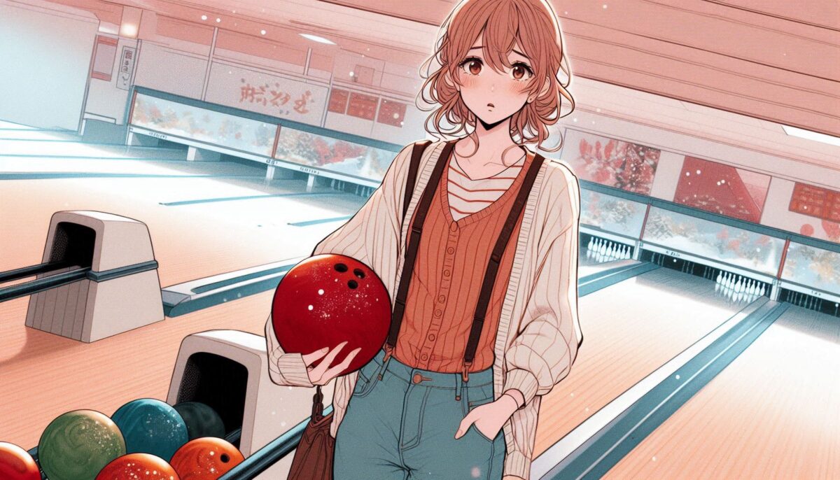 ひとりでボウリング場にやってきた20代の女性